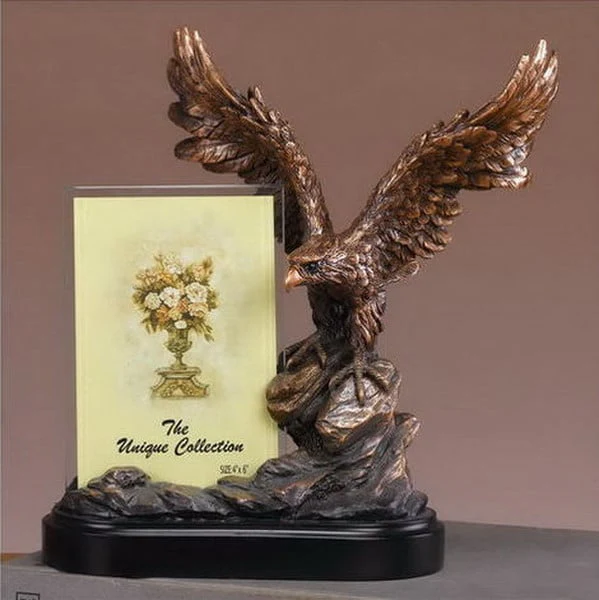 Eagle Tribute Picture Frame Award Sculpture 10" H - Image 2