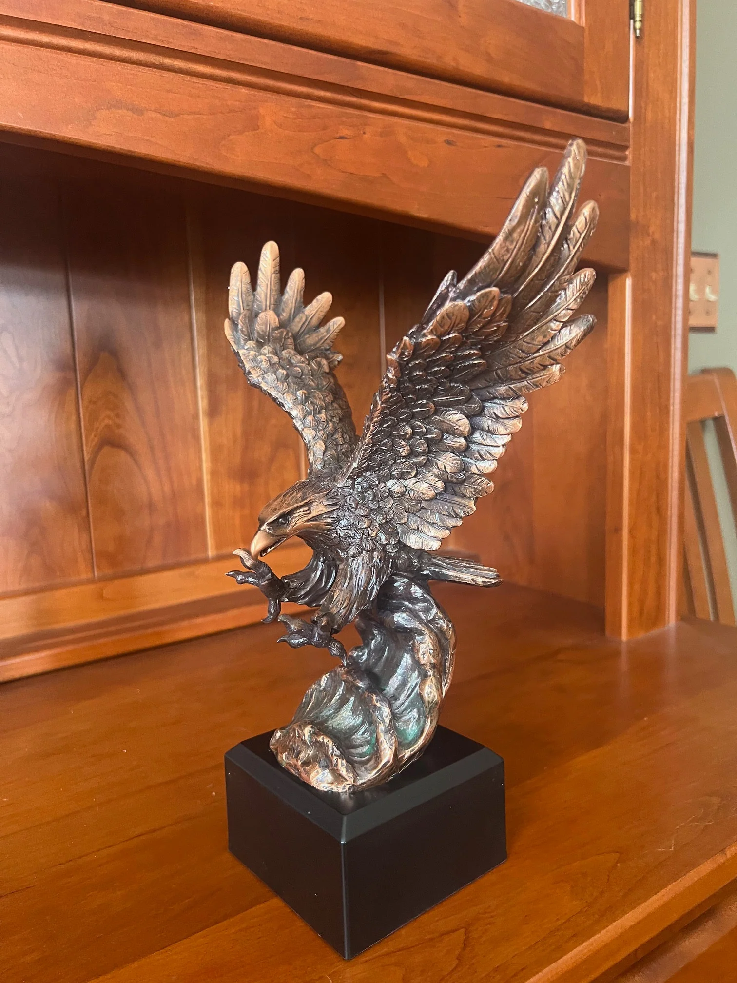 Eagle Wings Statue 11.5" Sculptural Award - Image 2