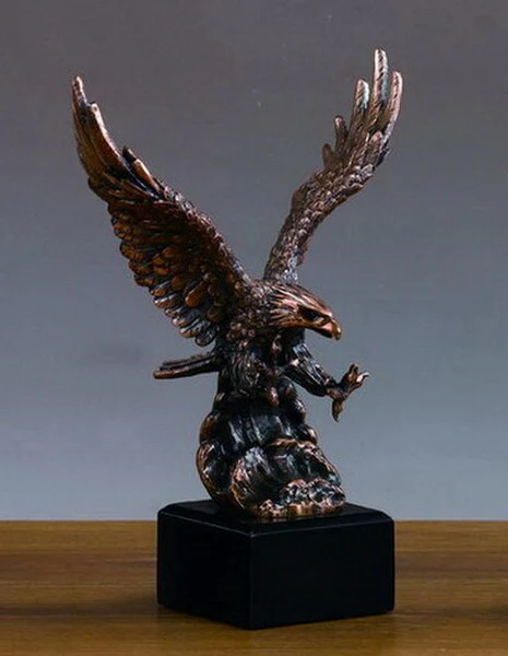 Eagle Wings Statue 11.5" Sculptural Award - Image 3
