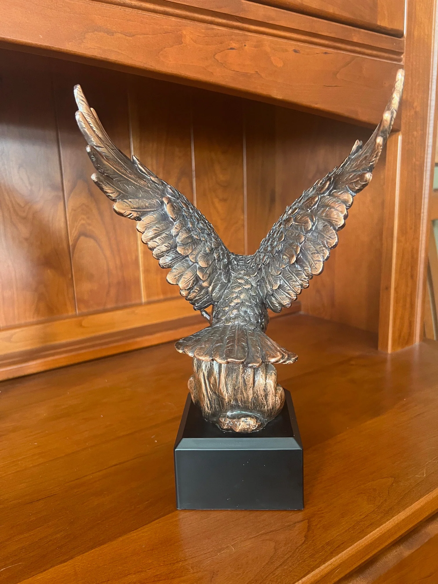 Eagle Wings Statue 11.5" Sculptural Award - Image 5