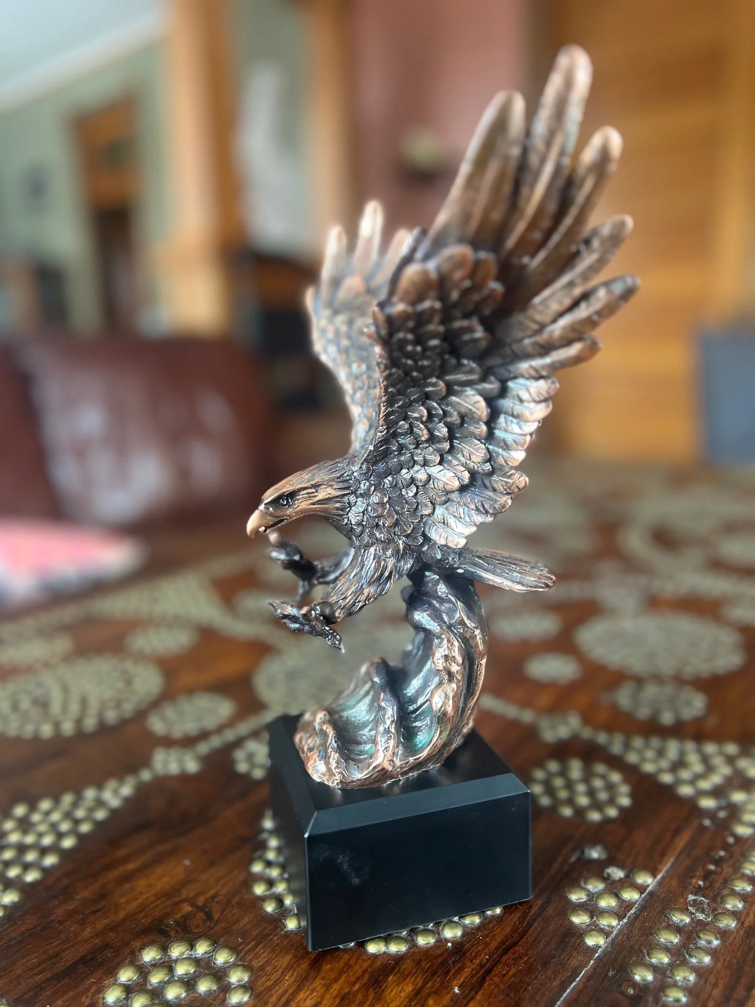 Eagle Wings Statue 11.5" Sculptural Award - Image 7