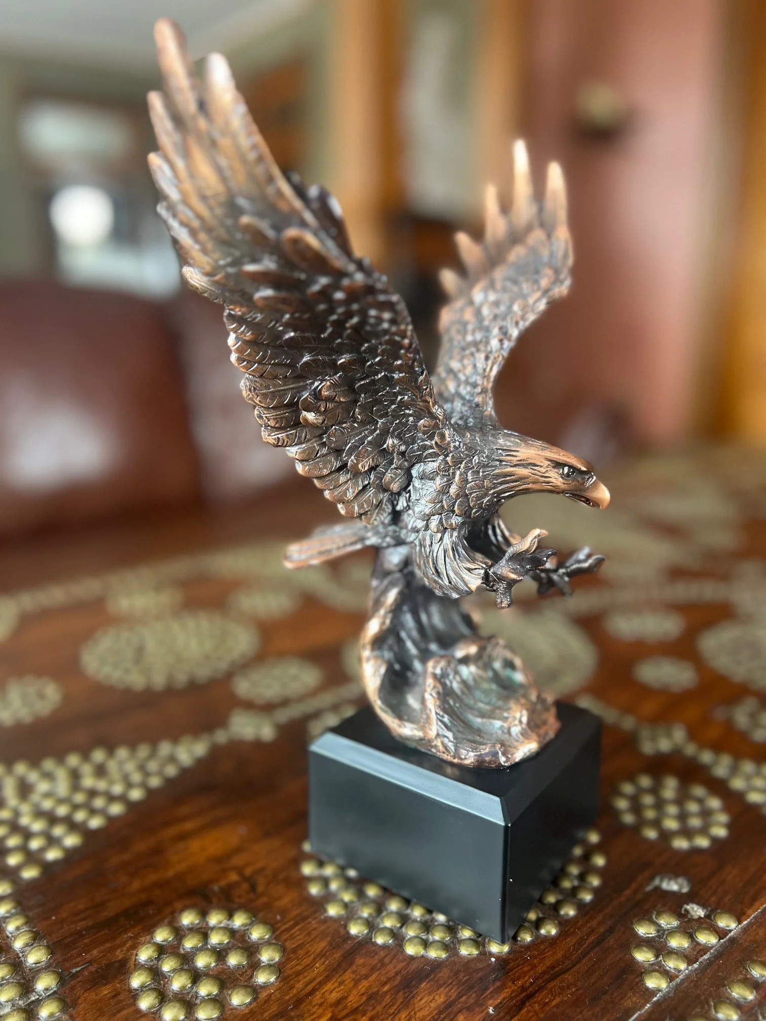 Eagle Wings Statue 11.5" Sculptural Award - Image 8
