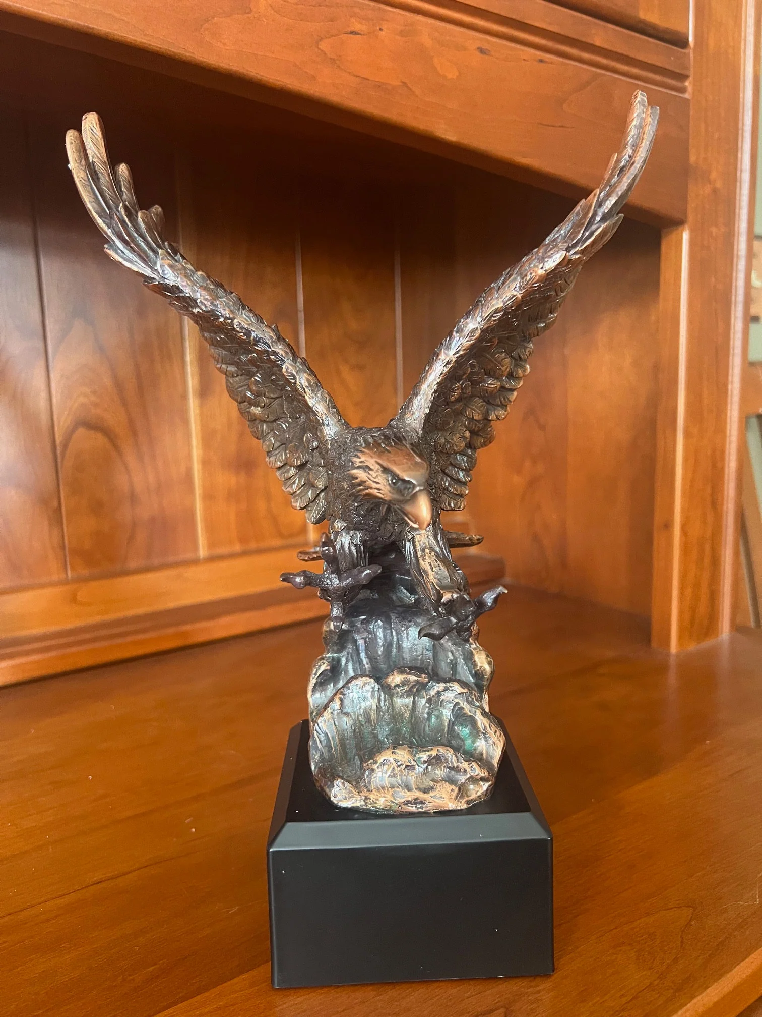 Eagle Wings Statue 11.5" Sculptural Award - Image 9