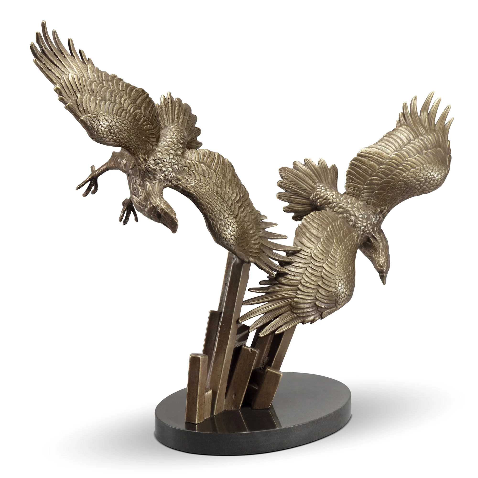 Eagles in Flight Sculpture Wings of Freedom 12.5" H