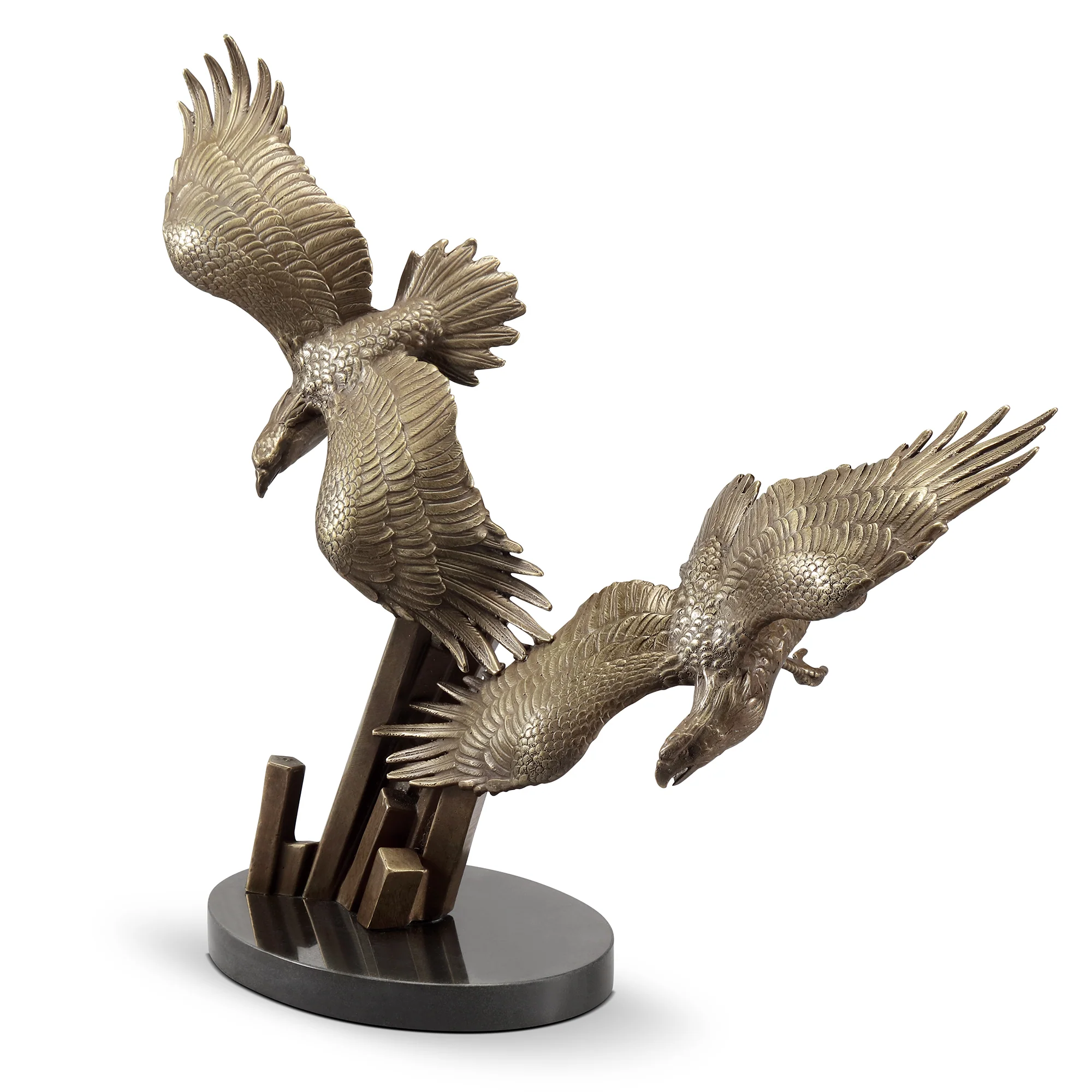 Eagles in Flight Sculpture Wings of Freedom 12.5" H - Image 2