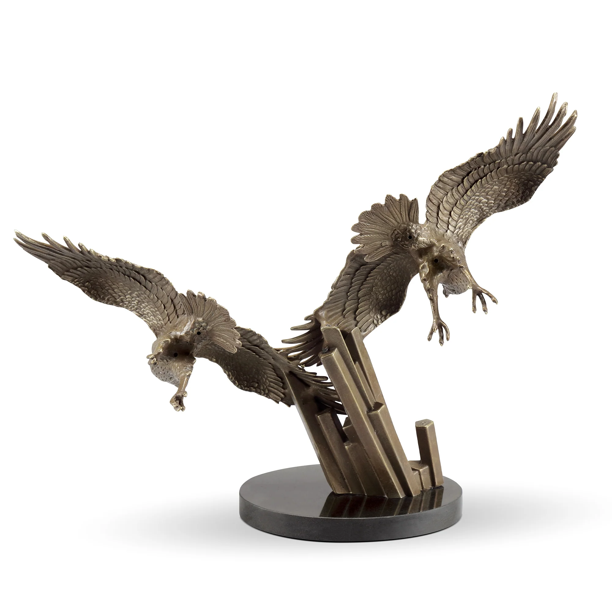 Eagles in Flight Sculpture Wings of Freedom 12.5" H - Image 4