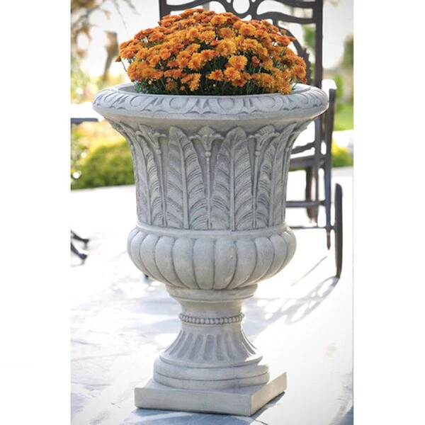 Egg And Dart Leaf Urn 32" High