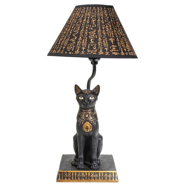 Egyptian Bastet Lamp Sculpture