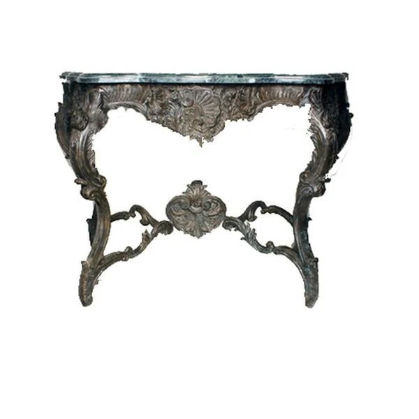 Elegant Console Table with Marble Top