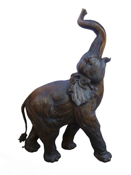 Elephant Bronze Water Feature Statue