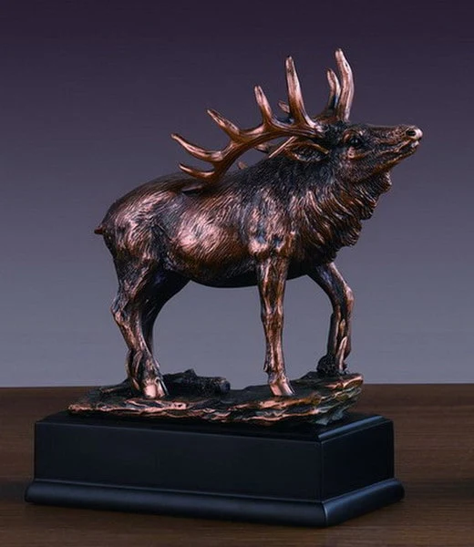 Elk Sculpture 7.5" High Statue - Image 2