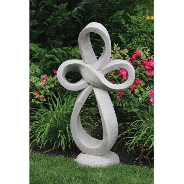Eternity Cross Sculpture Cement 59" High