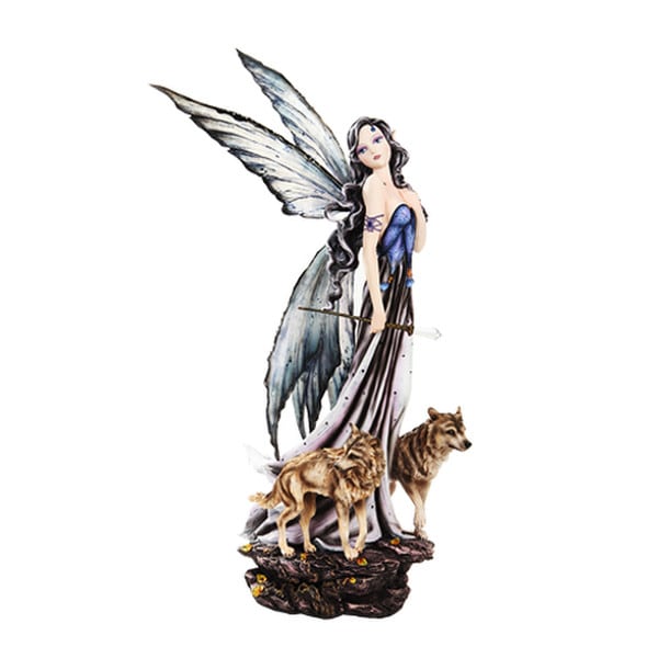 Fairy with Wolves Sculpture