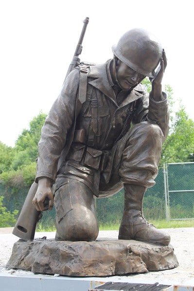 Fallen Soldier War Memorial Life-Size Sculpture - Image 7