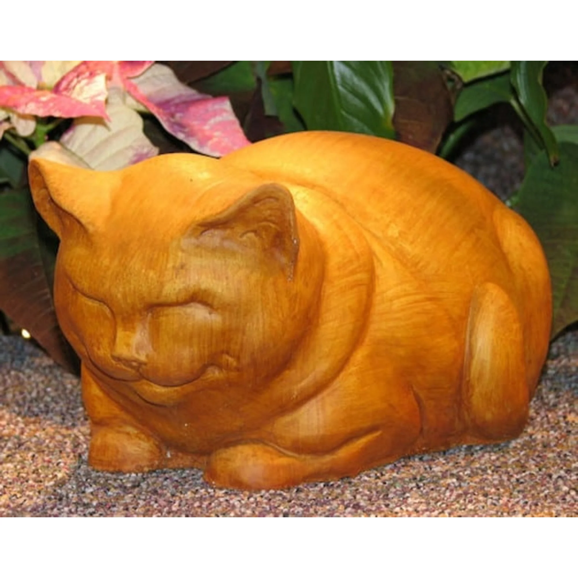 Cat Garden Sculpture—Indoor & Outdoor Cast Stone Art
