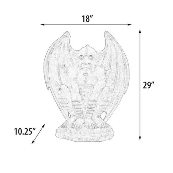 Fierce Gargoyle Guardian Statue - Image 4
