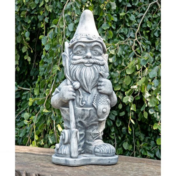 Fisherman Angler the Gnome Garden Statue
