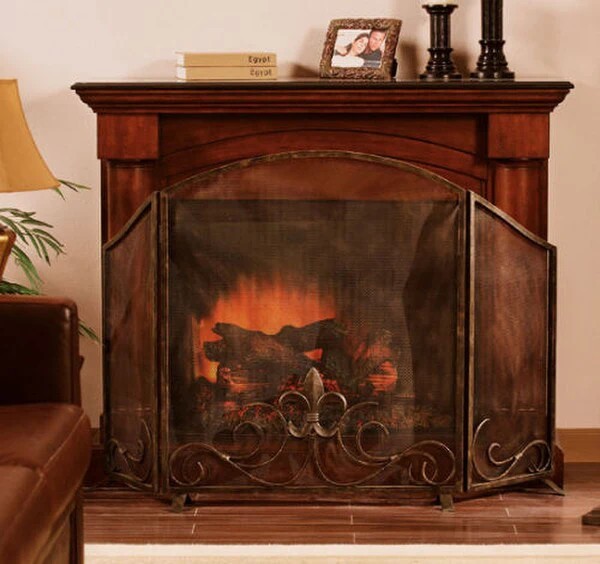 Fleur de Lis Fireplace Screen - Image 2