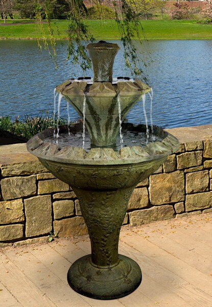 Flora Two Tier Garden Fountain - Image 2