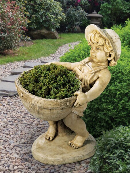 Flower Boy Planter Sculptural Urn