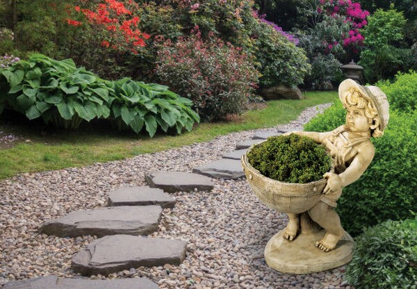 Flower Boy Planter Sculptural Urn - Image 3