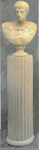 Fluted Round Base Column 38.5" High - Image 2