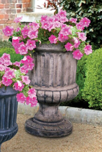 Fluted Urn Medium Cast Stone 25" High - Image 2