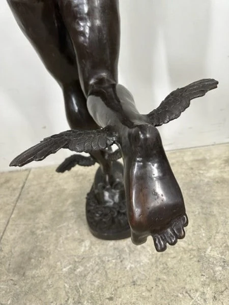 Flying Mercury Bronze Garden Statue Replica - Image 10