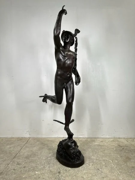 Flying Mercury Bronze Garden Statue Replica - Image 8