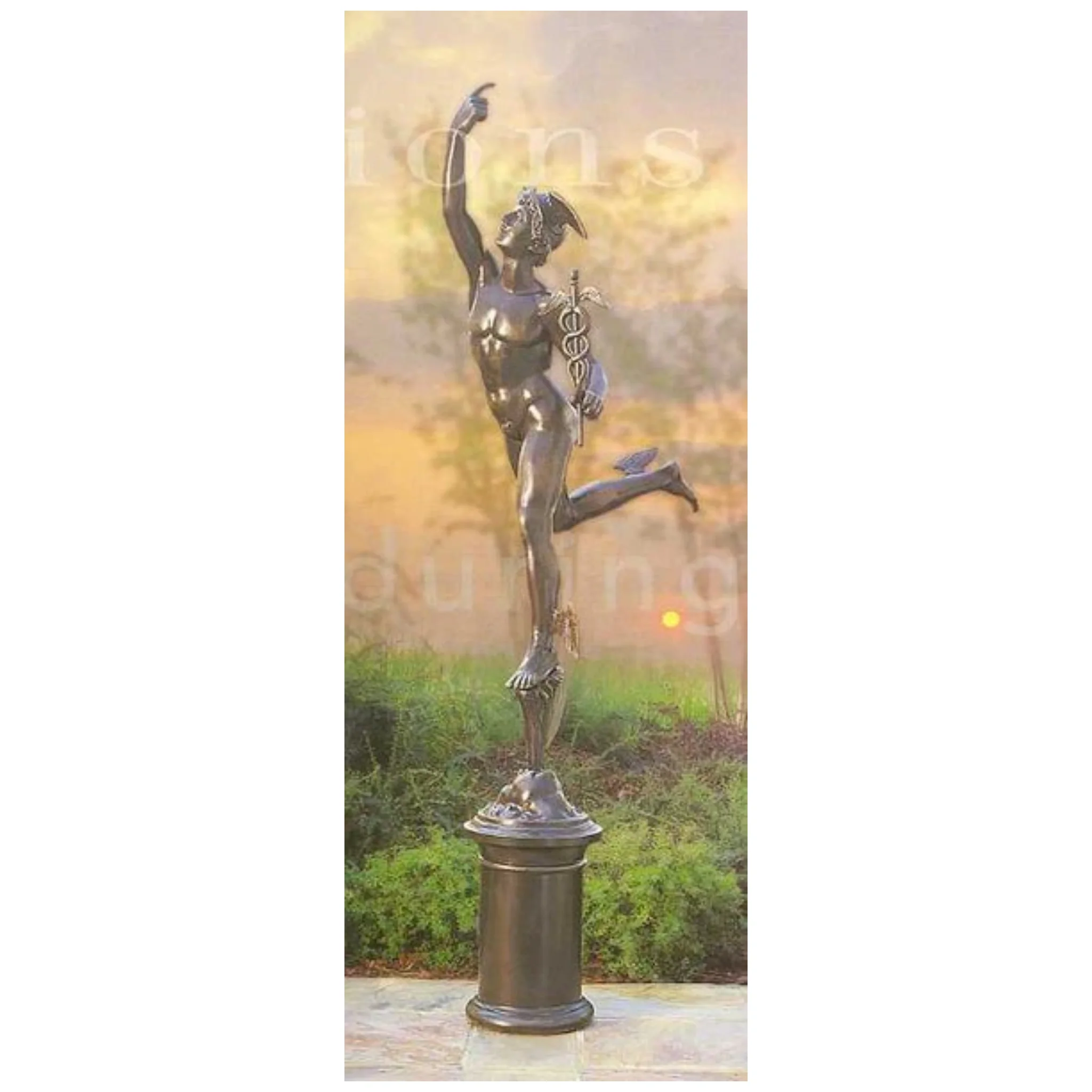 Flying Mercury Life Size Sculpture