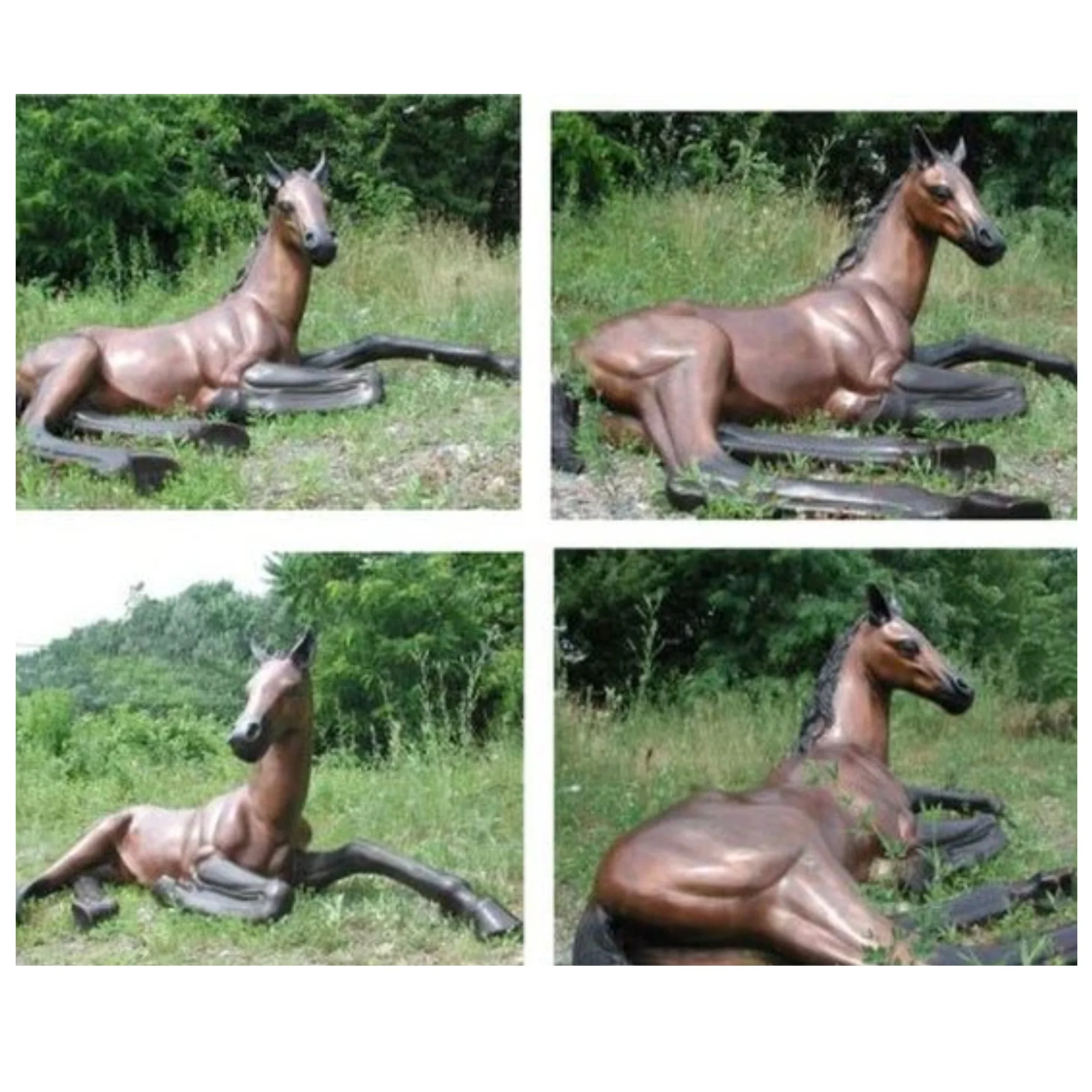 Foal Horse Bronze Sculpture - Image 3