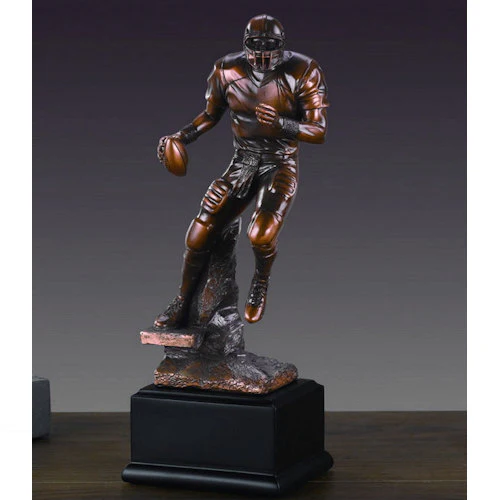 Football Player Sculpture Statue 10" High