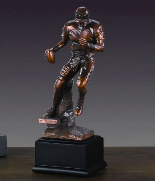 Football Player Sculpture Statue 10" High - Image 3