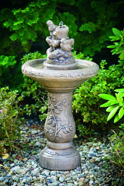 Fountainette Birds On Rock Fountain