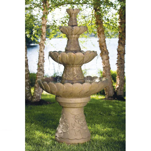 Four Tier Hummingbird Fountain 70" High - Image 2
