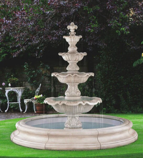 Four Tier Renaissance Fountain, 18 Pc