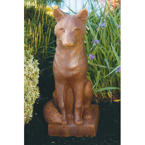 Fox Large Garden Cement Statue 25" High - Image 2