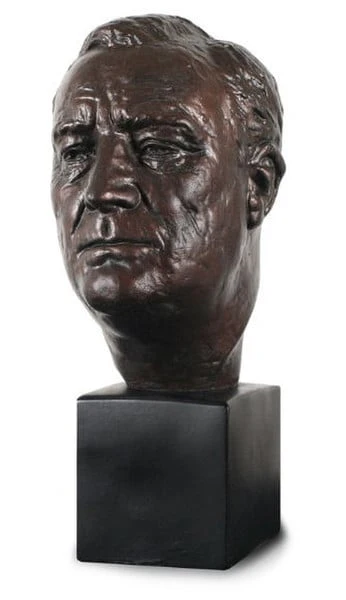 Franklin D. Roosevelt Bust Sculpture - Image 2