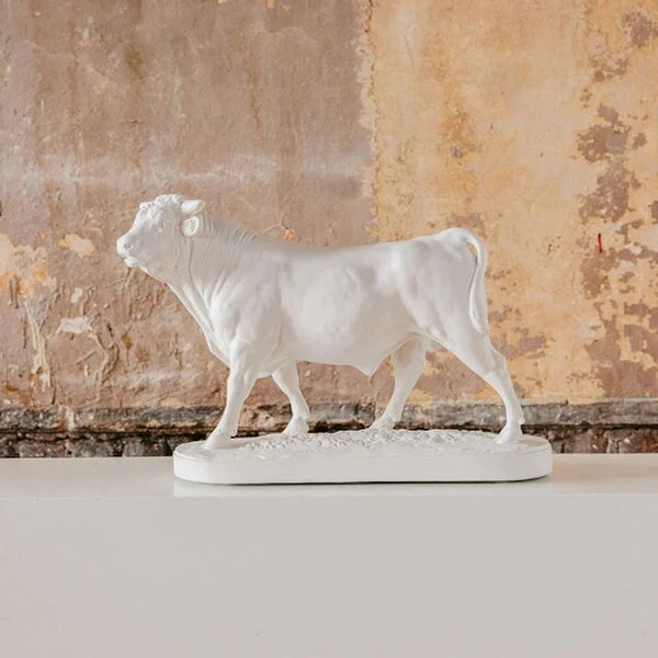French Bull: Le Taureau Plaster Statue Replica