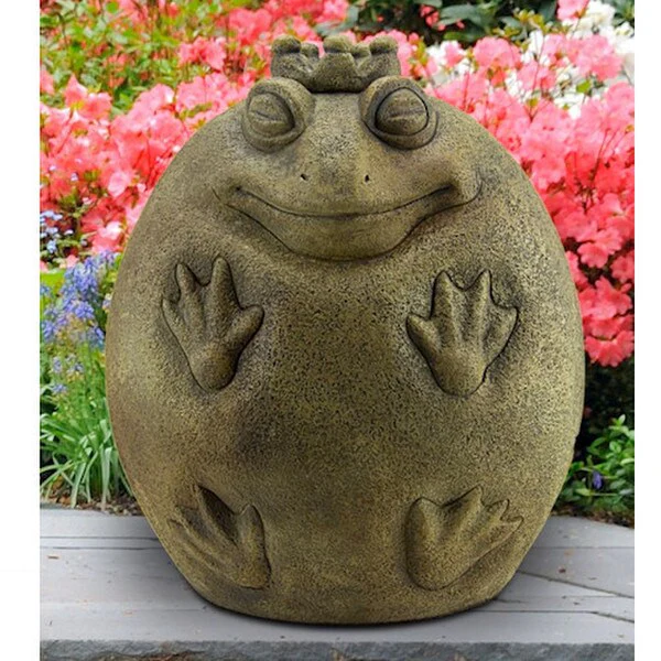 Frog Prince Whimsical Garden Statue