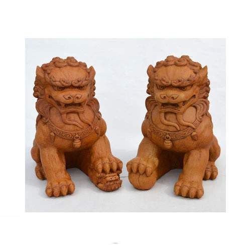 Fu Dogs (Foo Dogs) Cast Stone Garden Statues - Image 4
