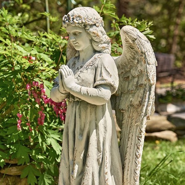 Gabriella Praying Angel Garden Statue - Image 4