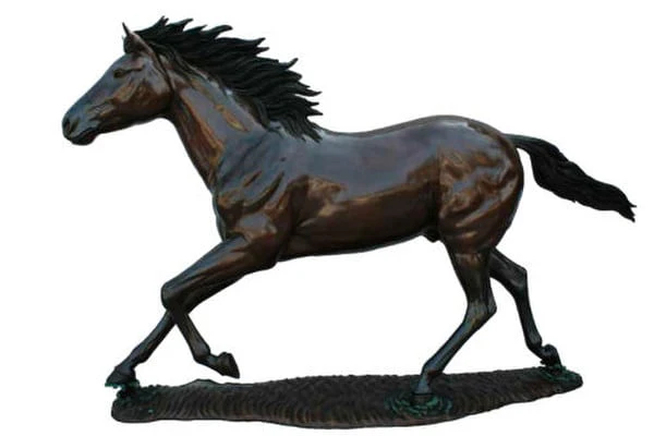 Galloping Horse Life-size Bronze Sculpture - Image 3
