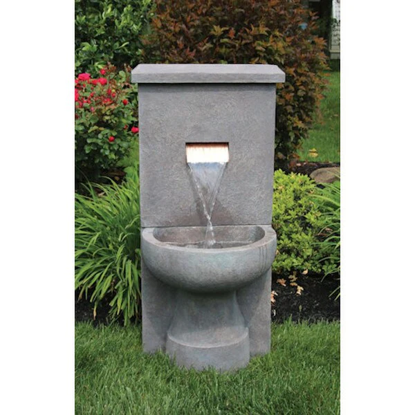 Garden Cascade Fountain with Light 45" High