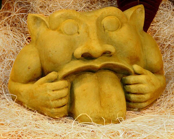 Garden Gargoyle Big Mouth Sculpture - Image 2
