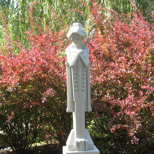 Sprite with Baton 31″ Garden Statue by Frank Lloyd Wright - Image 2