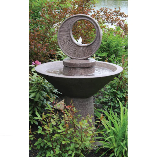 Garden Sunburst Fountain with Light - Image 2