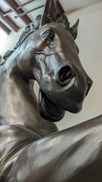 Giant Bronze Rearing Horse Sculpture - Image 4