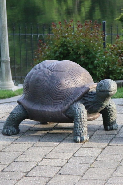 Giant Tortoise Cast Stone 36" Long