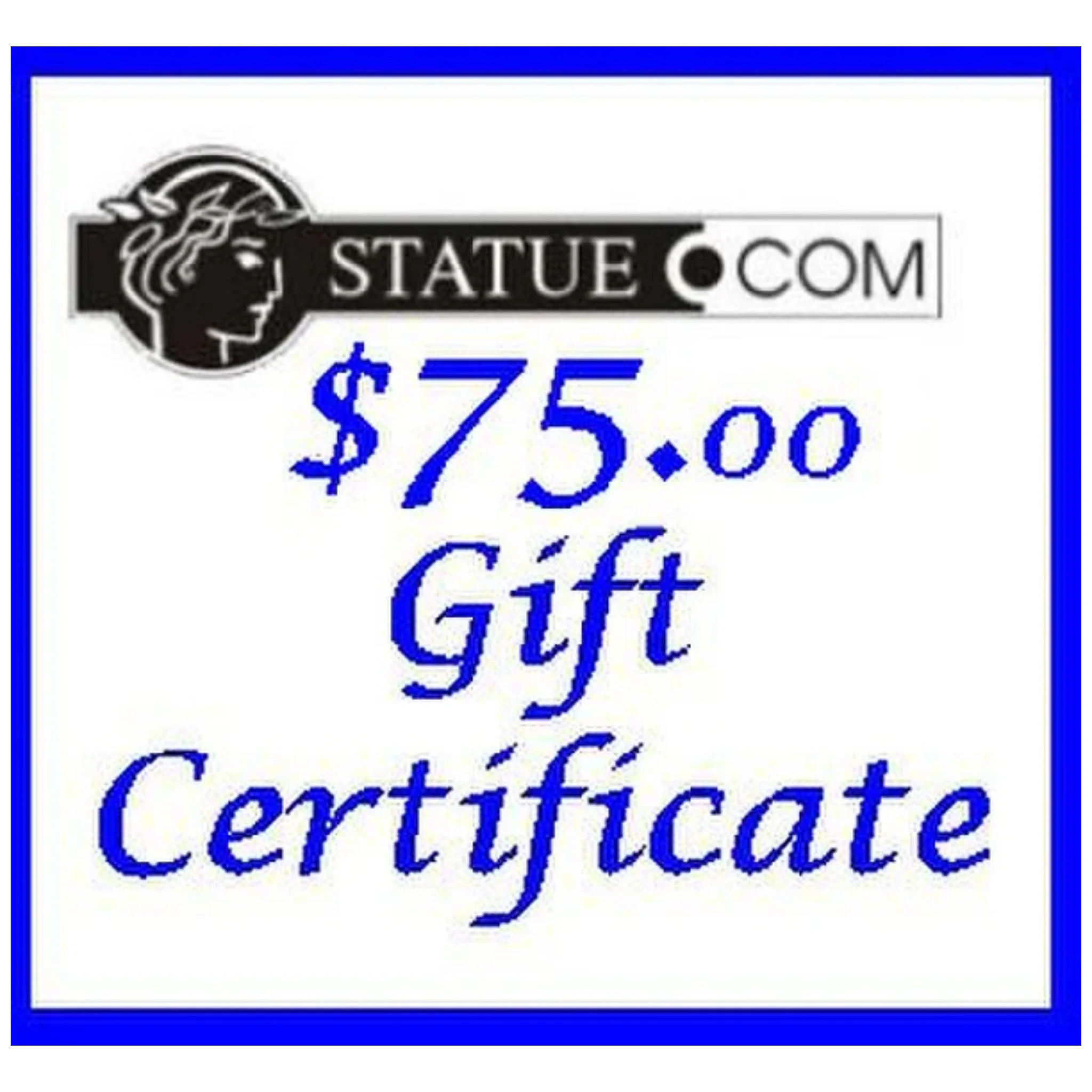 Gift Certificate, $75.00